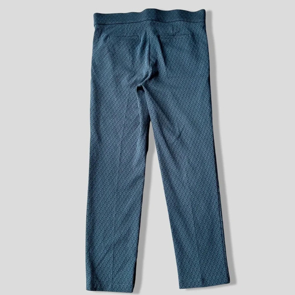 89th Madison Textured Stretchy Pull On Slim Leg Ponte Pants - Picture 9 of 10